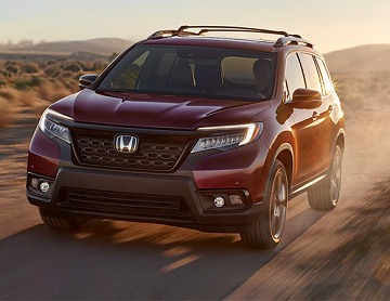 Exterior appearance of the 2021 Honda Passport available at Royal Honda