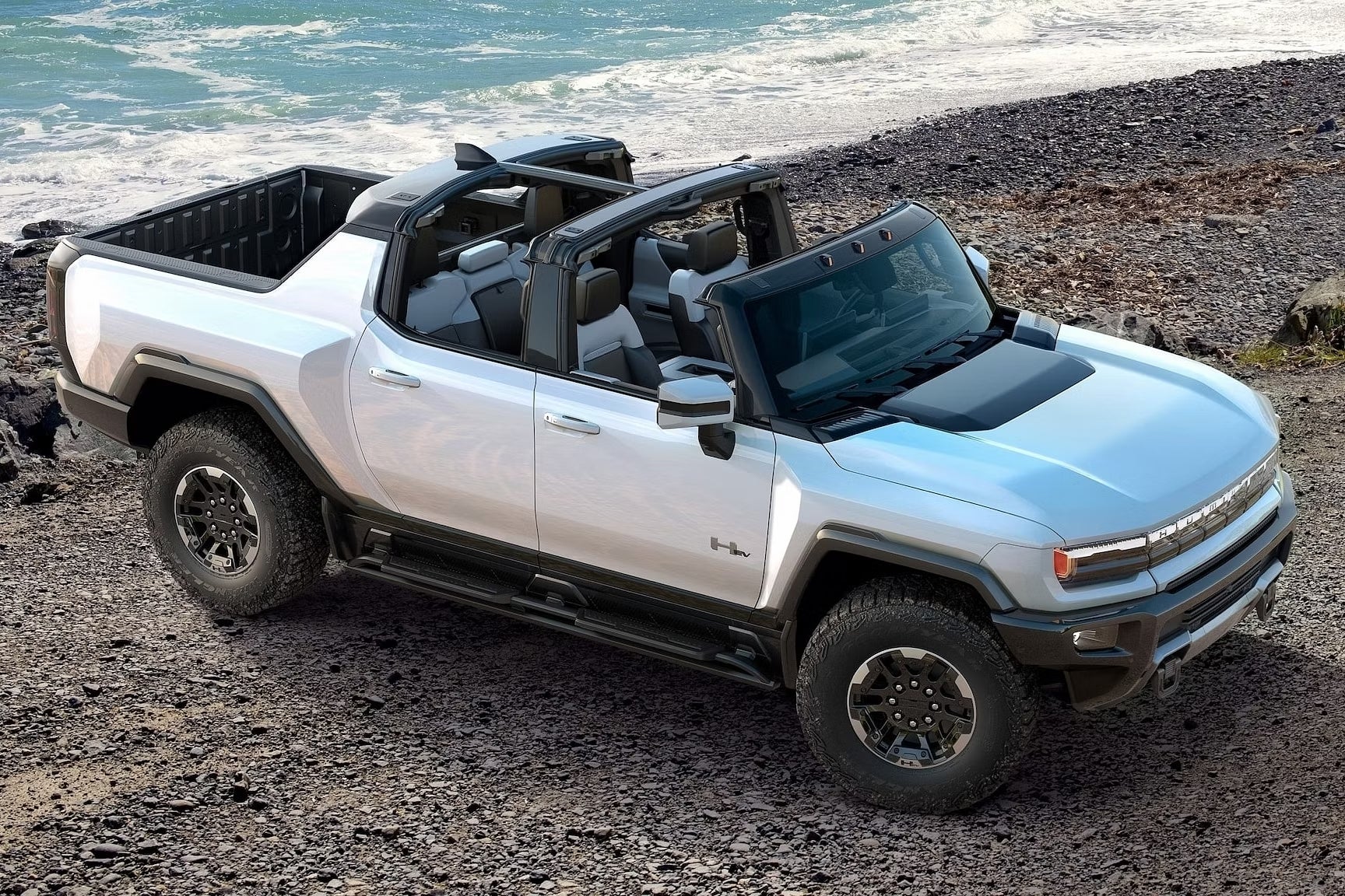 2024 Hummer EV Truck at a waterfront