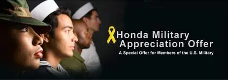 Honda Military Appreciation Offer at JL Freed Honda