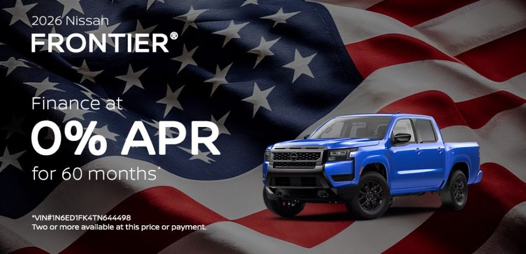 2026 Nissan Frontier – 0% APR for 60 Months