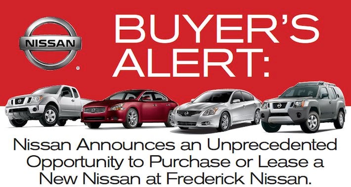 Maryland Nissan Buyers Inventory Alert