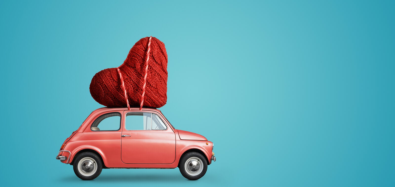 bigstock-Living-coral-retro-toy-car-del-280346470
