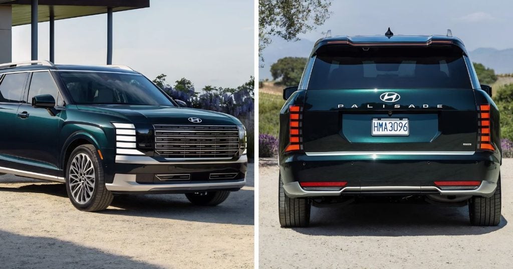 Front and rear LED lights are included in the Hyundai multi-point inspection