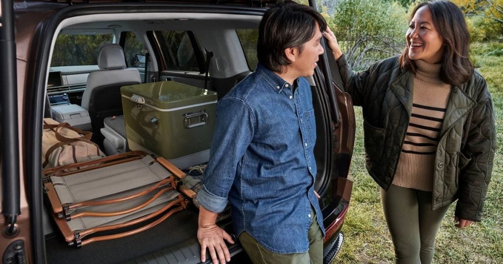 The 79.6 cubic feet cargo space of the 2026 Hyundai Santa Fe
