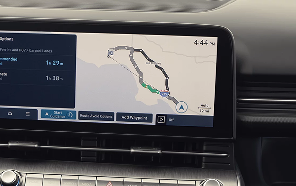 12.3-inch touchscreen navigation