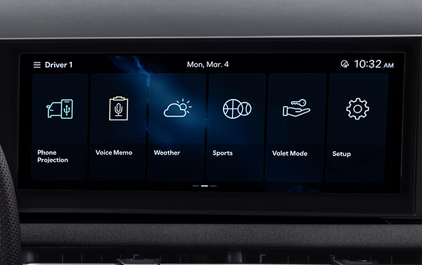 12.3-inch touchscreen