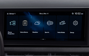 12.3-inch touchscreen