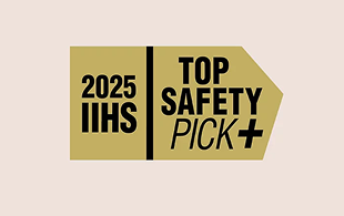 Named a 2025 IIHS TOP SAFETY PICK+