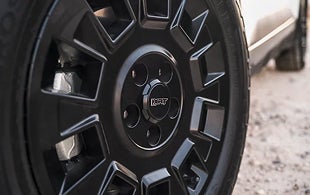 18-inch XRT wheels with all-terrain tires
