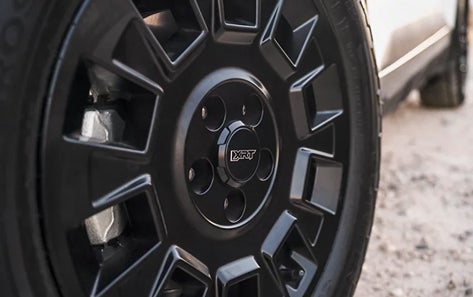 18-inch XRT wheels with all-terrain tires