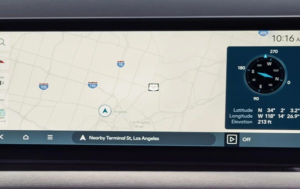 12.3-inch touchscreen navigation