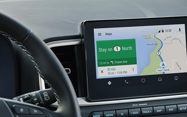 Available 8-inch navigation system