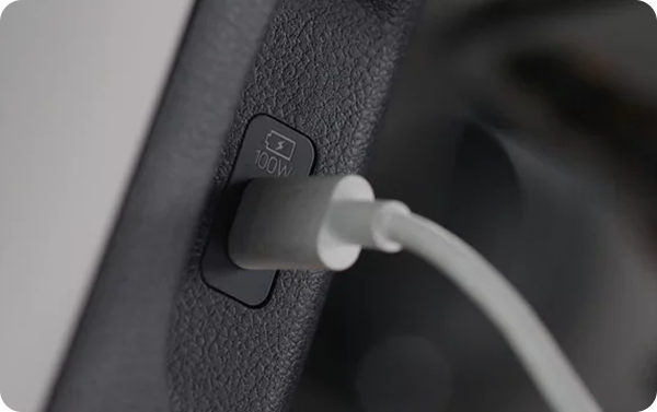 100W high-power USB-C ports