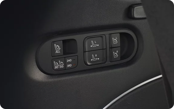 Available power-folding 3rd-row seats for additional cargo room