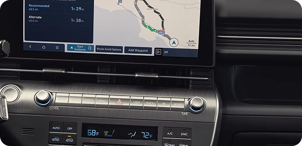 12.3-inch touchscreen navigation