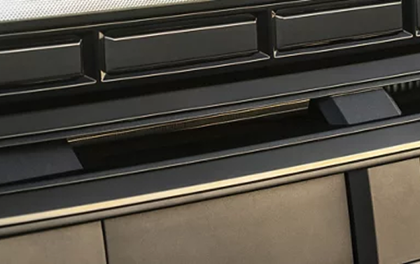 Black chrome front grille