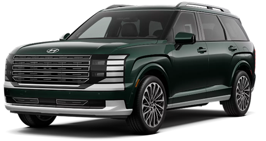 A dark green 2027 Hyundai Palisade Calligraphy