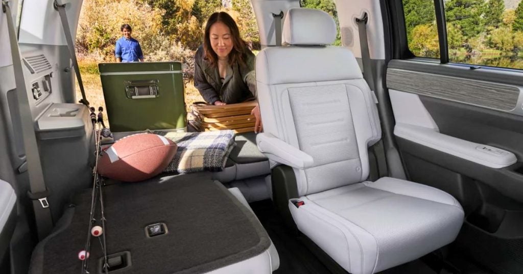 You have 40.5 cubic feet of cargo room behind the 2026 Santa Fe's folded 2nd-row seats