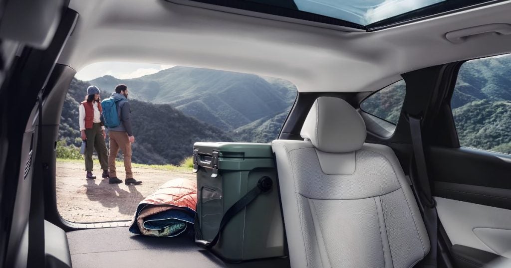 The 2026 Hyundai Tucson has up to 74.8 cubic feet of cargo space