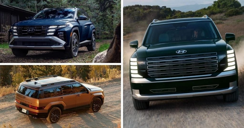 You can use the Hyundai Military Program incentive to buy SUVs like the Tucson, Santa Fe, and Palisade.

