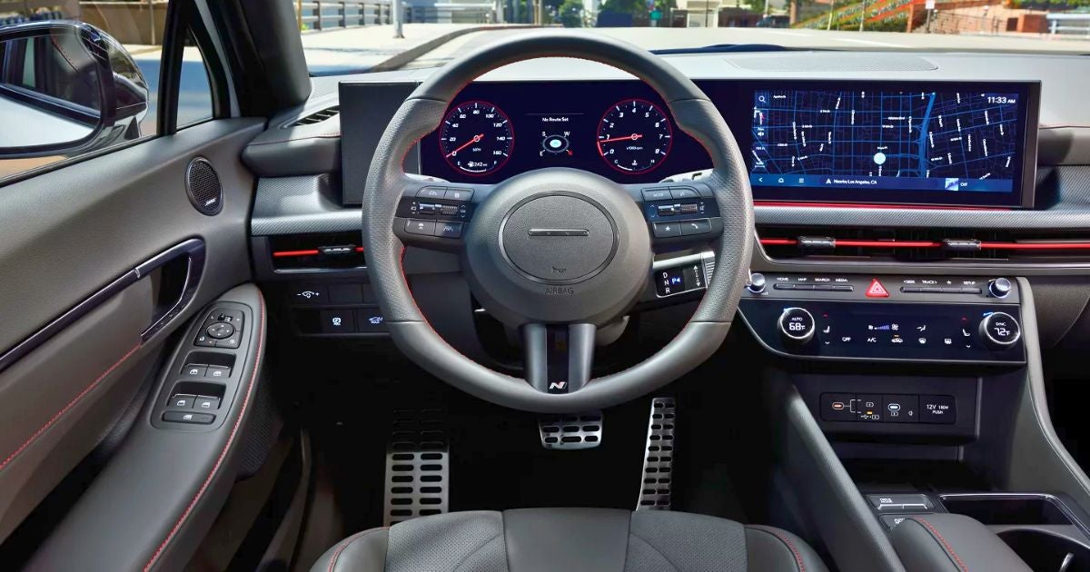 San Diego drivers can enjoy the available panoramic curved display of the 2026 Hyundai Sonata