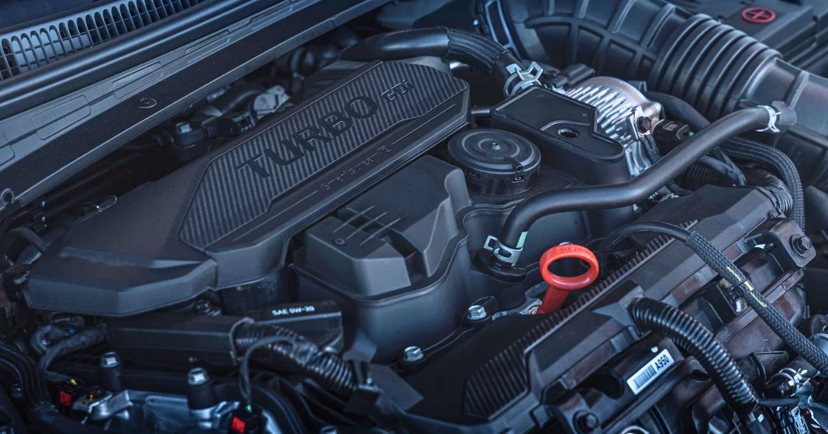 The 2026 Elantra N Line is powered by a 1.6-liter turbocharged GDI engine that makes 201 horsepower at 6,000 rpm