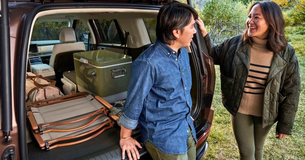 The 79.6 cubic feet maximum cargo room of the 2026 Hyundai Santa Fe