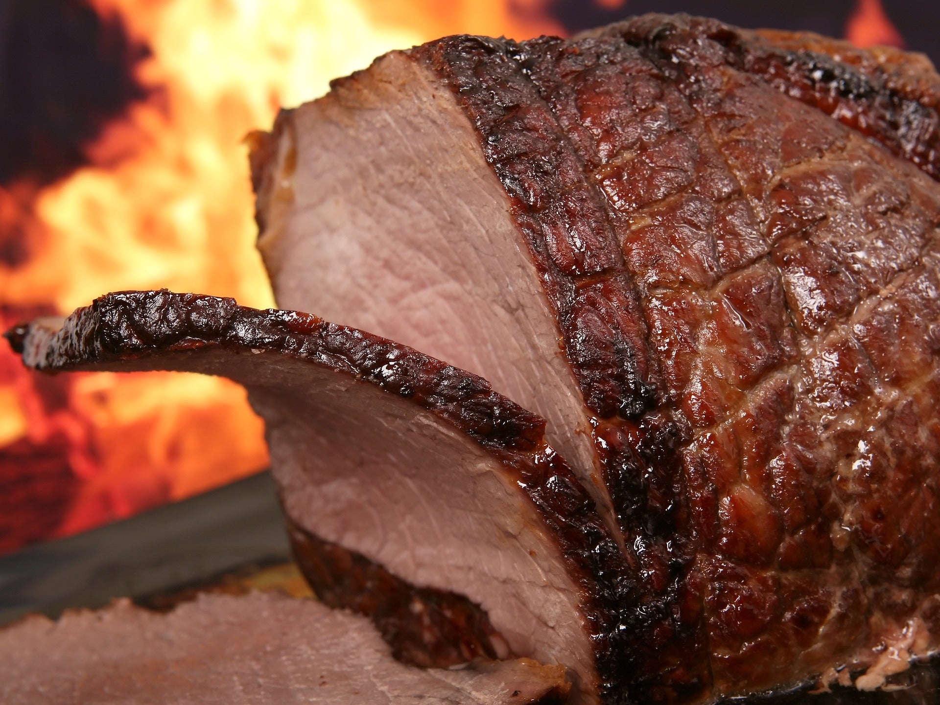 A slice of BBQ Brisket