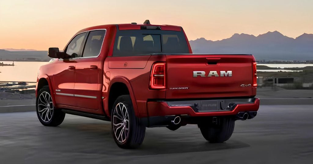 One noticeable standard feature of the 2026 RAM 1500 is the R-A-M rear badging
