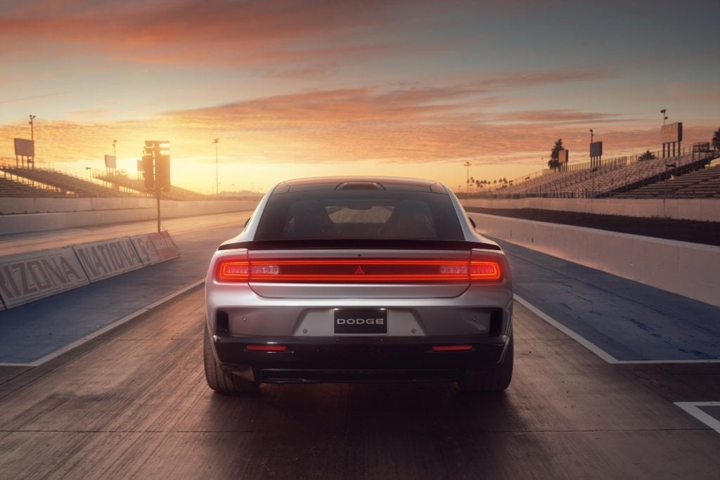 2024 Dodge Charger Daytona Exterior Rear Fascia at Sunset