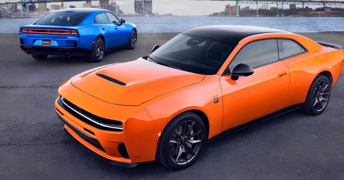 2026 Dodge Charger SIXPACK models have a widebody frame, LED headlights and illuminated Fratzog badge