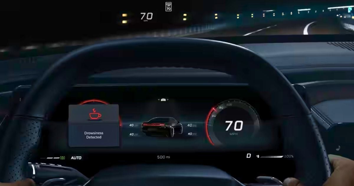 Drowsy Driver Detection is a part of the 2026 Dodge Charger SIXPACK safety features