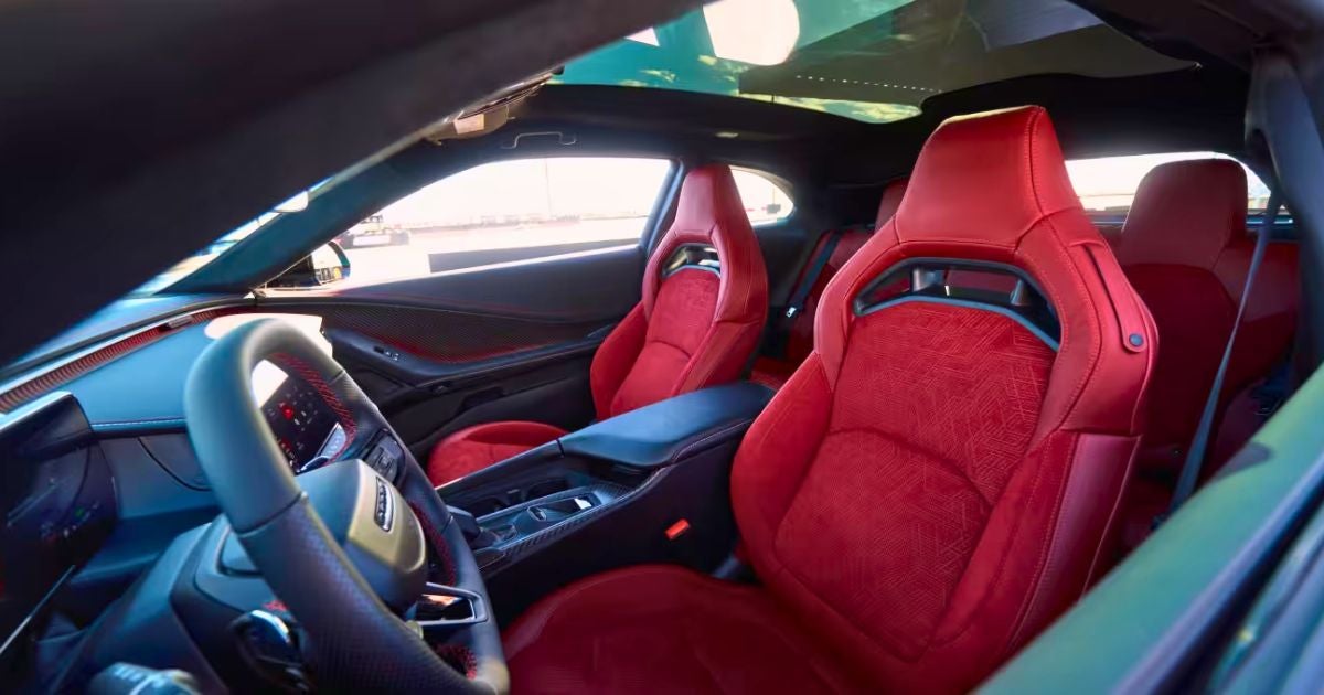 The 2026 Dodge Charger SIXPACK interior with flat-folding second-row seats