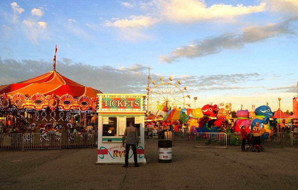 A photo of a fair.