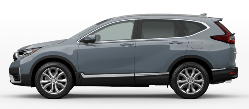 Sonic Gray Pearl 2020 Honda CR-V on White Background