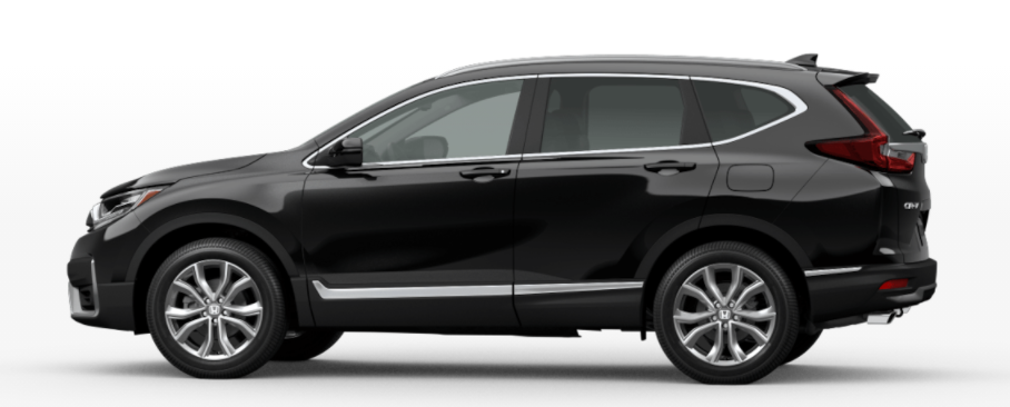 Crystal Black Pearl 2021 Honda CR-V on White Background