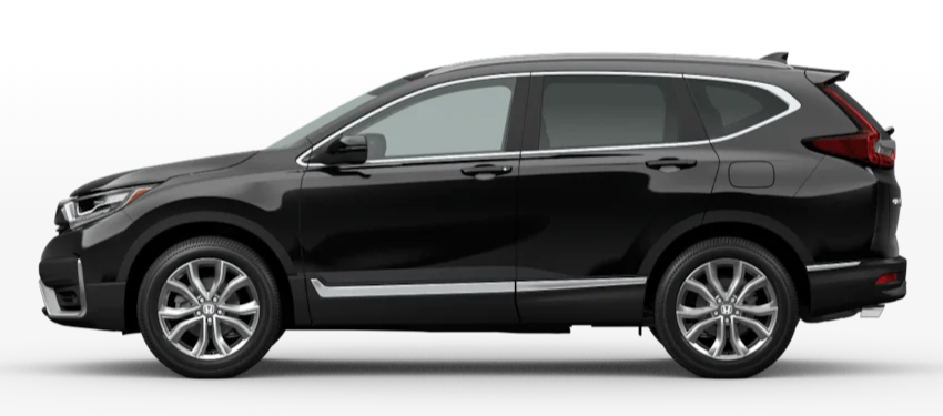 Crystal Black Pearl 2020 Honda CR-V on White Background