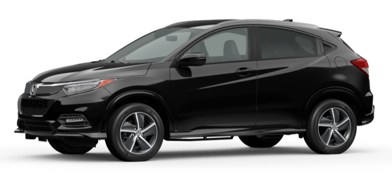Crystal Black Pearl 2020 Honda HR-V on White Background