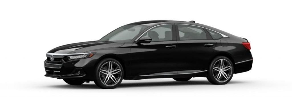 Crystal Black Pearl 2021 Honda Accord on White Background