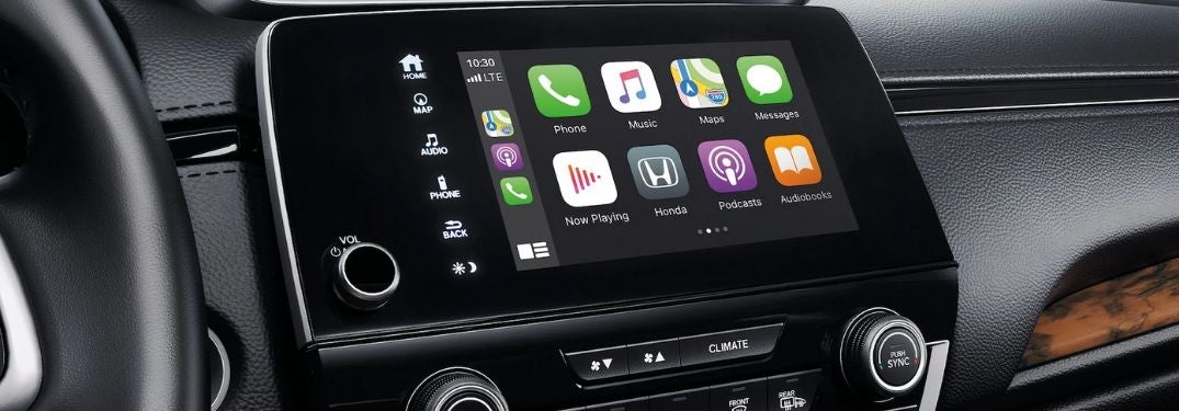 Close Up of Apple CarPlay in a 2020 Honda CR-V