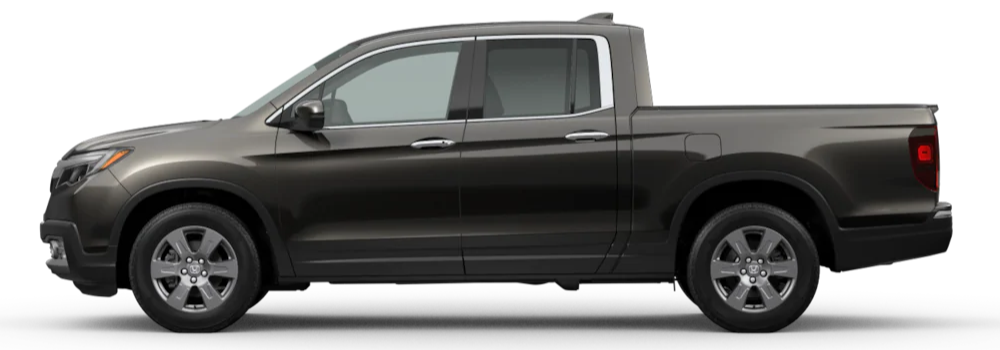 Pewter Pacific Metallic 2020 Honda Ridgeline on White Background