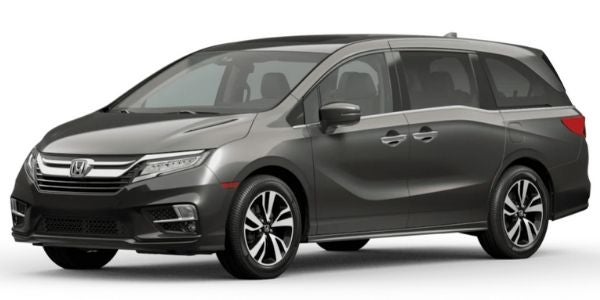 Pacific Pewter Metallic 2020 Honda Odyssey on White Background