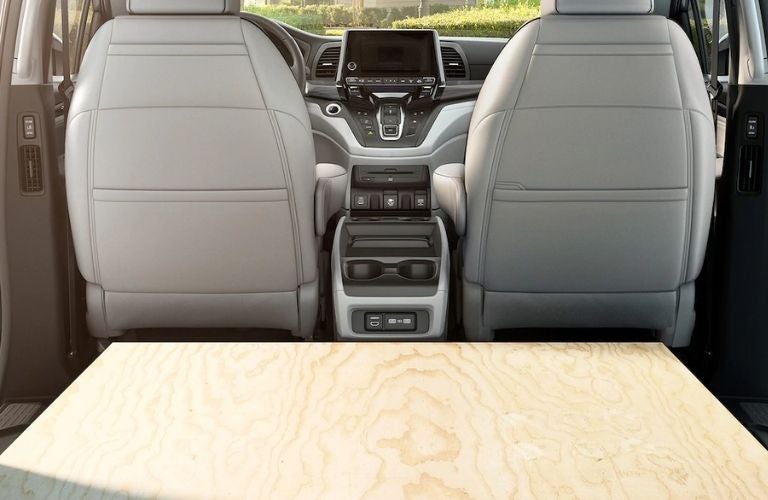 2022 Honda Odyssey Rear Cargo Space with Plywood