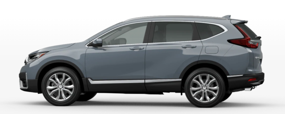 Sonic Gray Pearl 2021 Honda CR-V on White Background