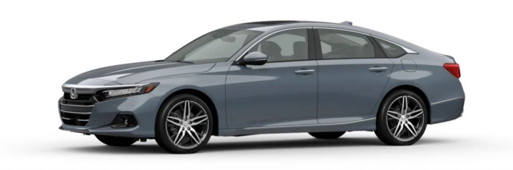Sonic Gray Pearl 2021 Honda Accord on White Background