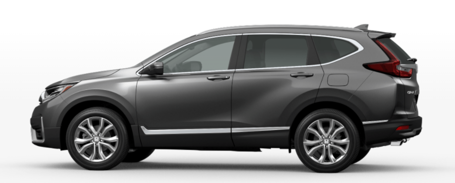 Modern Steel Metallic 2021 Honda CR-V on White Background