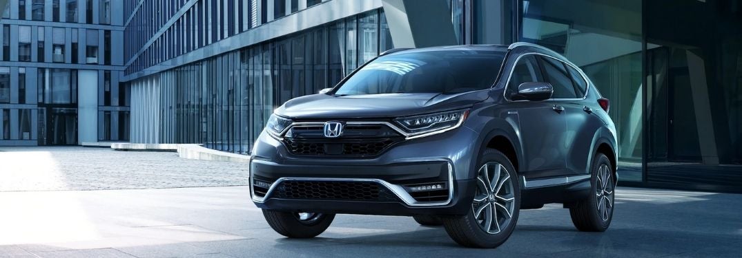 Gray 2021 Honda CR-V in a Parking Lot