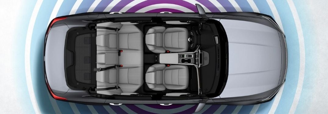 Overhead View of 2020 Honda Accord with Wi-Fi Signal Graphic