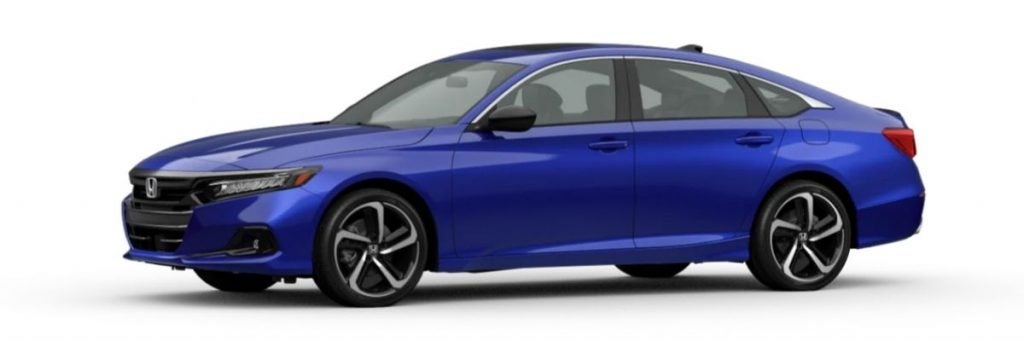 Still Night Pearl 2021 Honda Accord on White Background