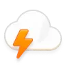 Mostly cloudy and humid with a couple of showers and a thunderstorm